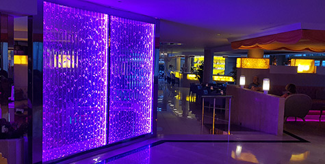 bubblewallpolimertecnic azul - Contract projects hoteles and restaurants